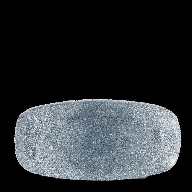 Talerz podłużny, 298x153 mm | CHURCHILL, Raku Topaz Blue