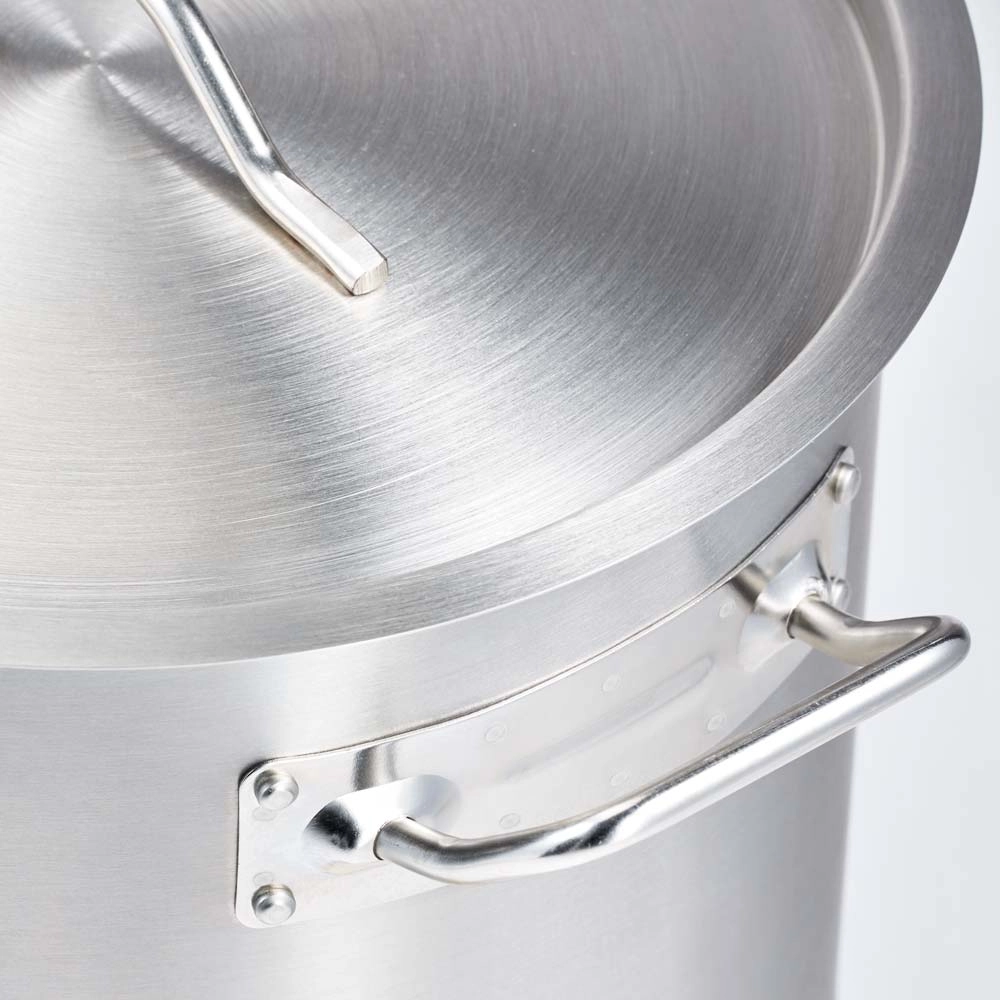 Garnek wysoki ze stali nierdzewnej z pokrywką, o średnicy 400 mm, 50.3 l | GREDIL, 011405
