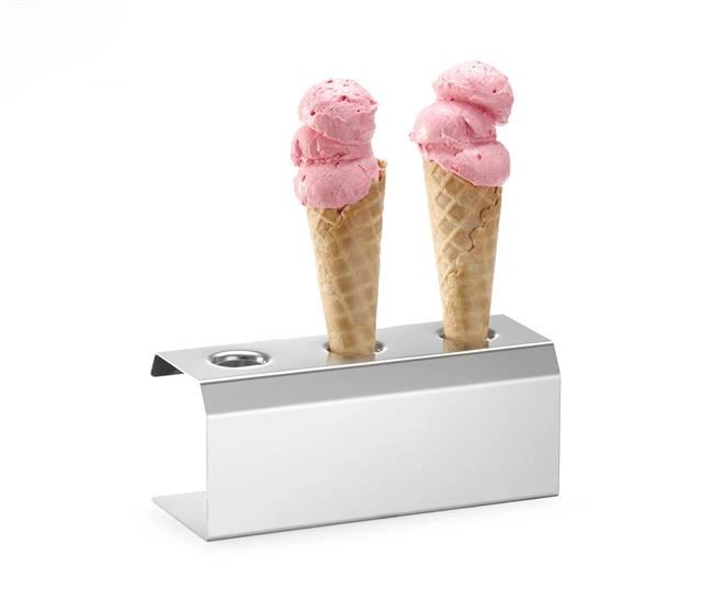 Stojak na 3 wafle do lodów, 200x95x85 mm | HENDI, 755730