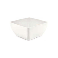 Miska kwadratowa z melaminy, 250×250×120 mm, biała | FINE DINE, 562697