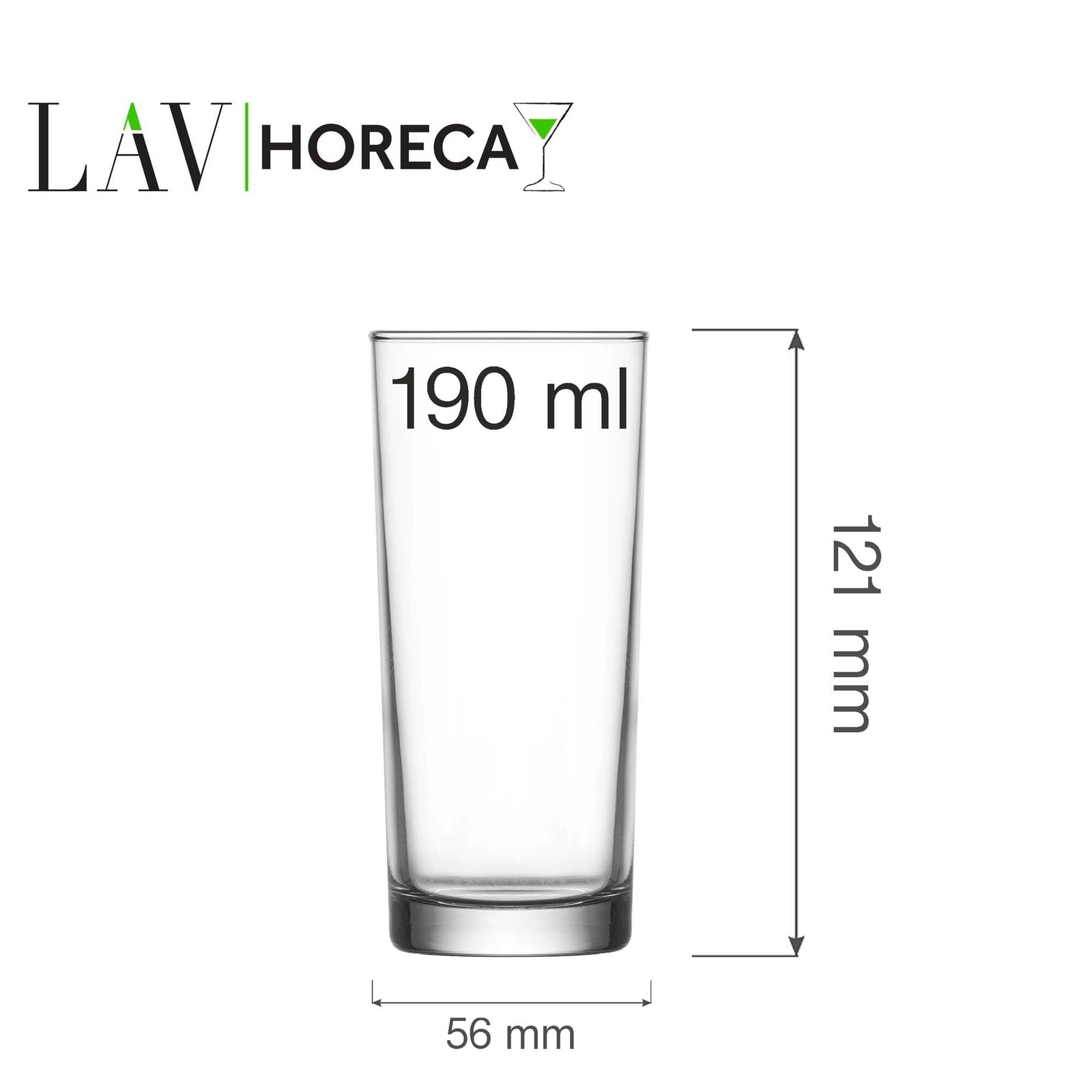 Szklanka wysoka, 190 ml | LAV, Bern