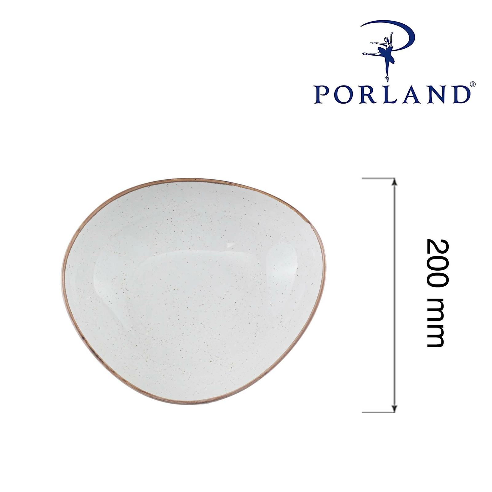 Miska trójkątna, 200 mm, beżowa | PORLAND, Seasons Sand