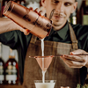 Sitko stożkowe / cedzak, miedziane, 89 × 264 mm | BARFLY, M37025CP