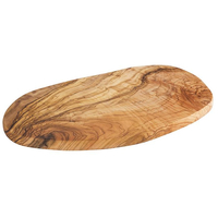 Deska do serwowania 350x205x15 mm, z drewna oliwnego, brązowa | APS, 906