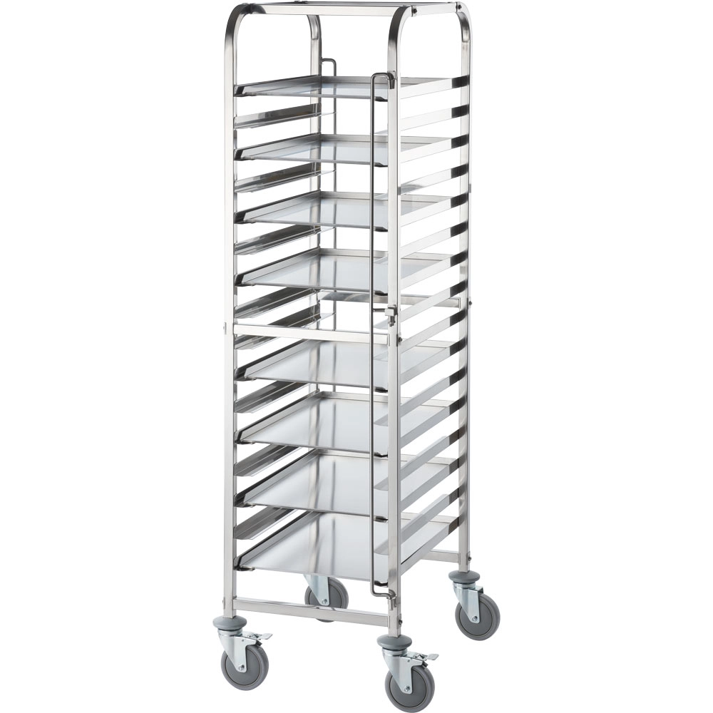 Wózek transportowy ze stali nierdzewnej, 16x 600x400 mm, 470x620x1735 mm | STALGAST, 662461