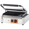 Grill kontaktowy Panini, ryflowany, 2.2 kW, 230 V, 430x360x200 mm | CATERINA, 742038