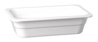 Pojemnik prostokątny z melaminy GN 1/4, biały, 265×162×65 mm | APS, Highline