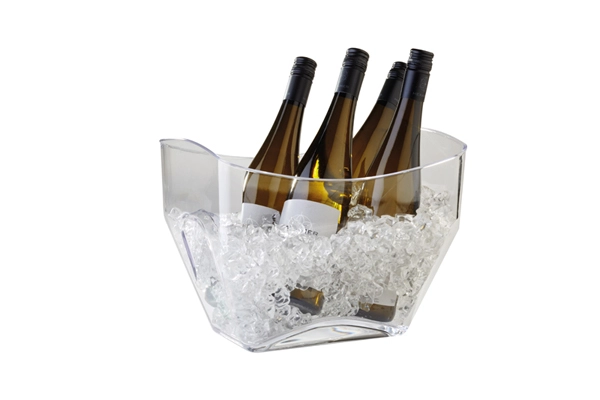 Pojemnik na wino lub szampana 320x215 mm z tworzywa, przeźroczysty | APS, 36087