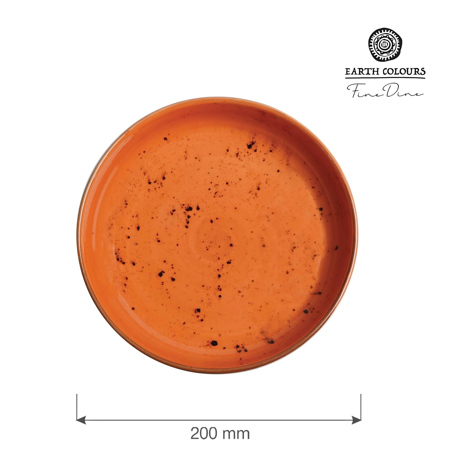 Miska płytka, Ø200 mm, pomarańczowa | FINE DINE, Dahlia
