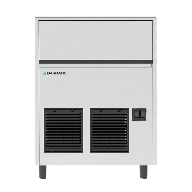 Wytwornica granulatu lodowego, 230V, 1,05 kW, 738x690x822 mm, srebrna | BARMATIC, NUGGET120A