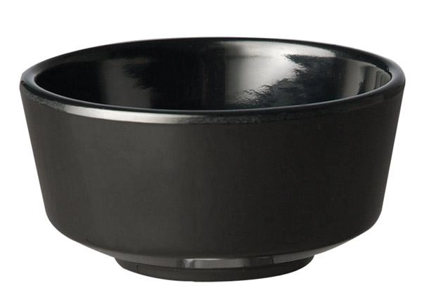 Miska z melaminy 1,9 l, Ø205 mm, czarna | APS, Float
