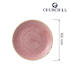 Talerz płytki, Ø165 mm | CHURCHILL, Stonecast Petal Pink