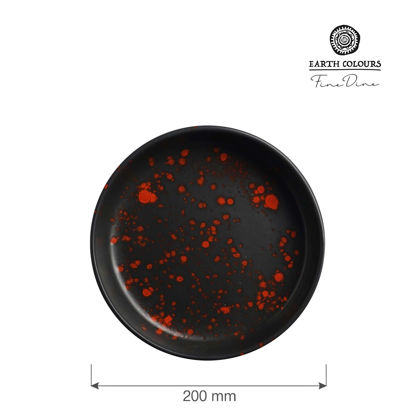 Miska płytka, Ø200 mm, czarna | FINE DINE, Bloom