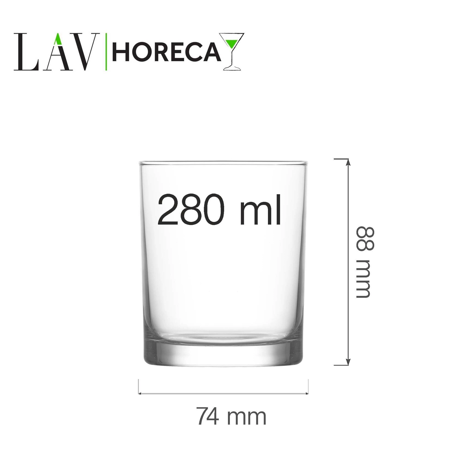 Szklanka do whisky, 280 ml | LAV, Rotterdam