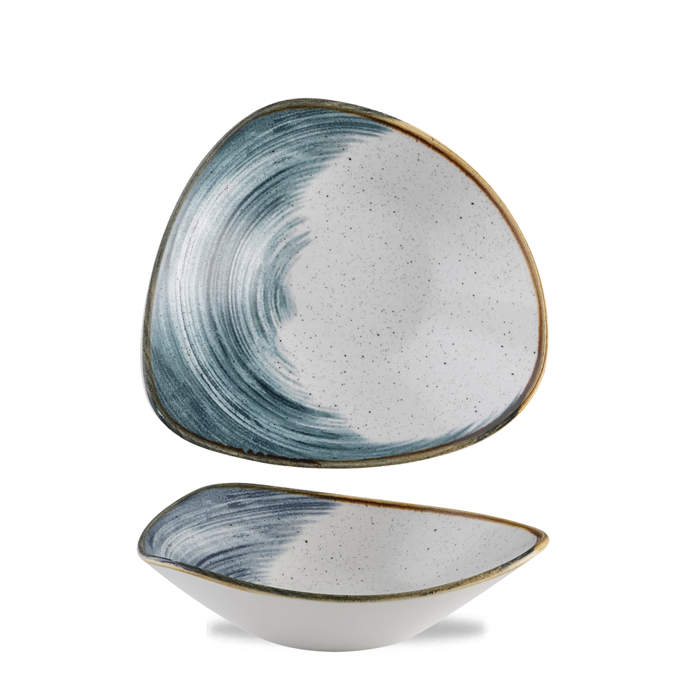 Miska trójkątna, 235 mm | CHURCHILL, Stonecast Accents Blueberry