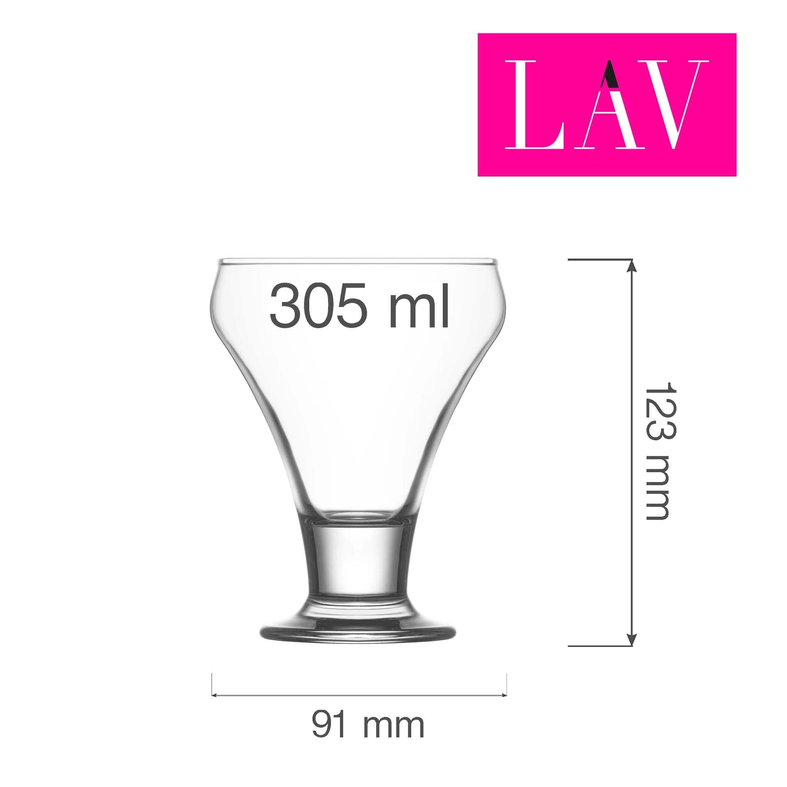 Pucharek do lodów i deserów, 305 ml | LAV, Frosty
