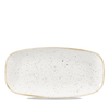 Talerz podłużny szefa kuchni, 300×130 mm | CHURCHILL, Stonecast Barley White