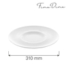 Talerz płytki z szerokim rantem, Ø310 mm | FINE DINE, Bianco