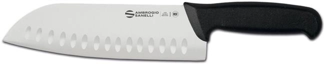 Nóż Santoku 340 mm, ostrze ze żłobieniami | AMBROGIO SANELLI, Supra