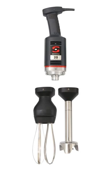 Mikser ręczny z ramieniem miksującym i ubijającym MB-21 250 mm, 12 l, 0,3 kW, 230 V, ⌀82x514 mm | SAMMIC, 3030634