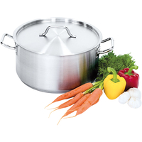 Garnek niski ze stali nierdzewnej z pokrywką, o średnicy 360 mm, 18.3 l | STALGAST, 013362