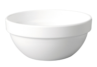 Salaterka okrągła z melaminy 2,5 l, biała, Ø230×105 mm | APS, Casual Maxi