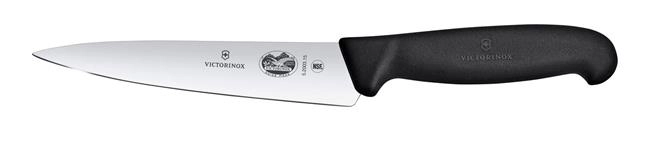 Nóż kuchenny z szerokim ostrzem 284 mm, czarny | VICTORINOX, 5.2003.15