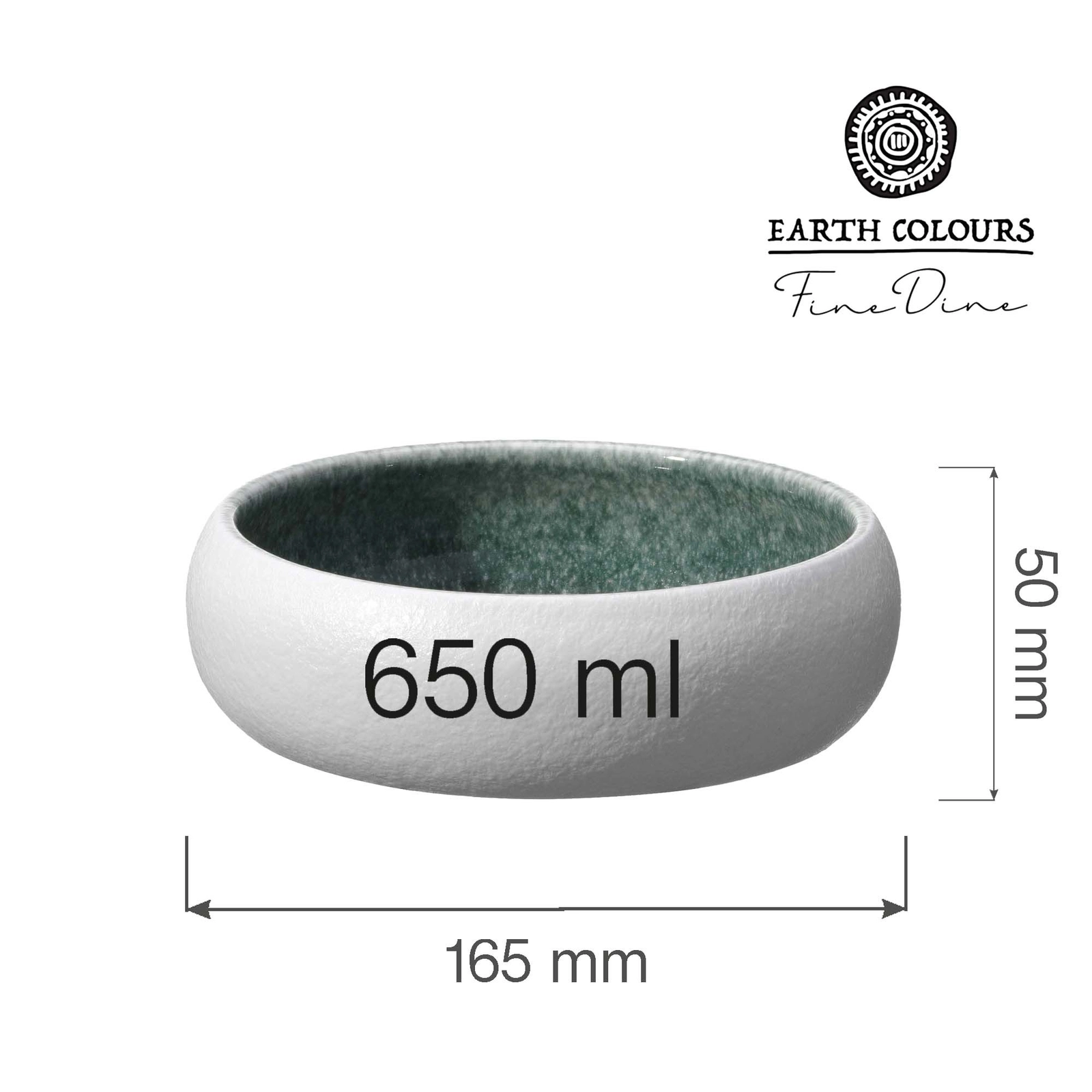 Miska Ø165 mm, 650 ml, zielona | FINE DINE, Goro