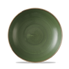 Miska coupe Ø250 mm, zielona | CHURCHILL, Stonecast Sorrel Green