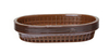 Koszyk do pieczywa, owalny, 275x175x38 mm, brązowy,  zestaw 6 szt. | HENDI, 426296