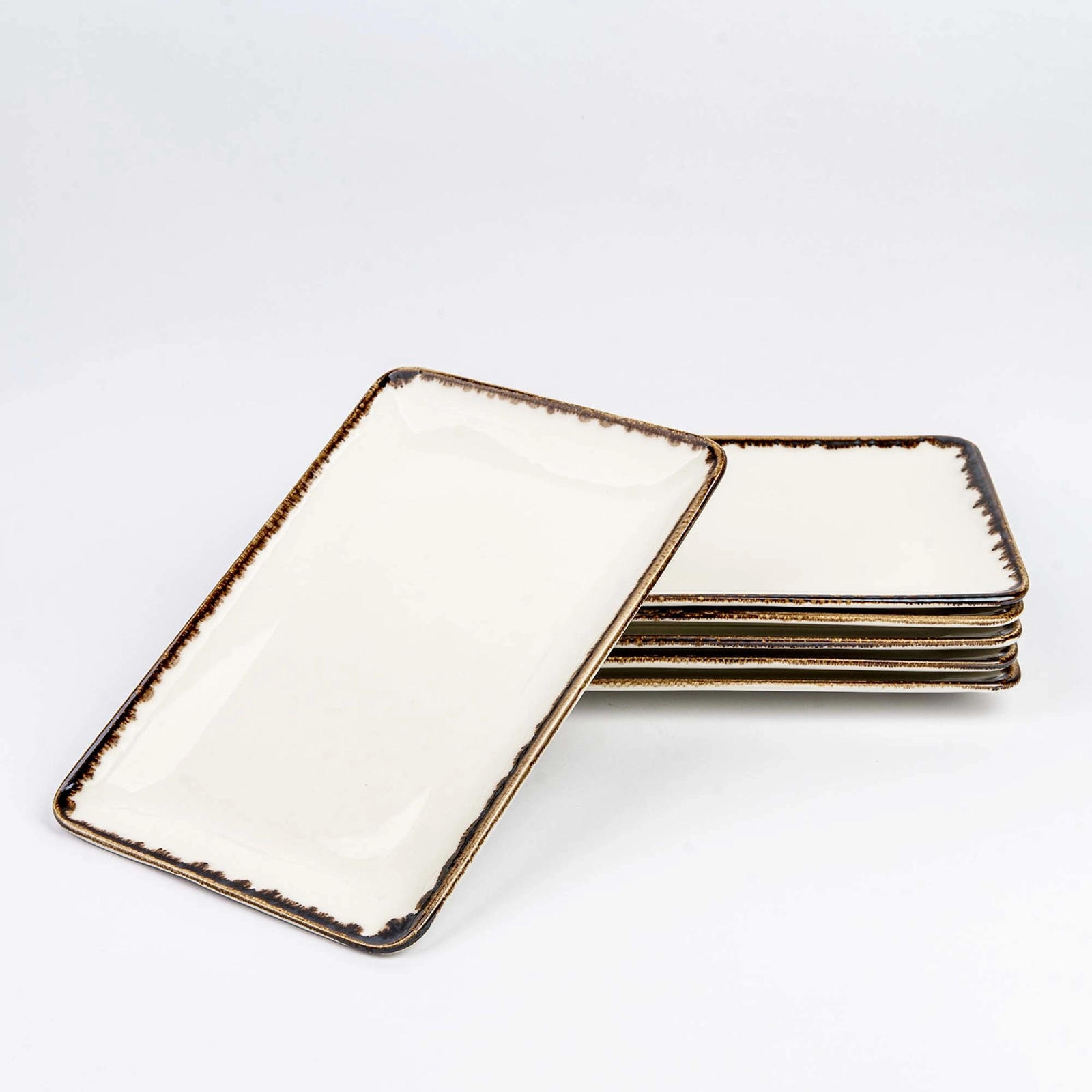 Talerz prostokątny, 300x150 mm, pomarańczowy | FINE DINE, Vanilla