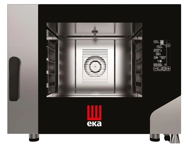Piec konwekcyjno-parowy 4×600×400 mm, elektryczny 400V/7,8 kW, 850×1035×700 mm | TECNOEKA, Millennial Black Mask