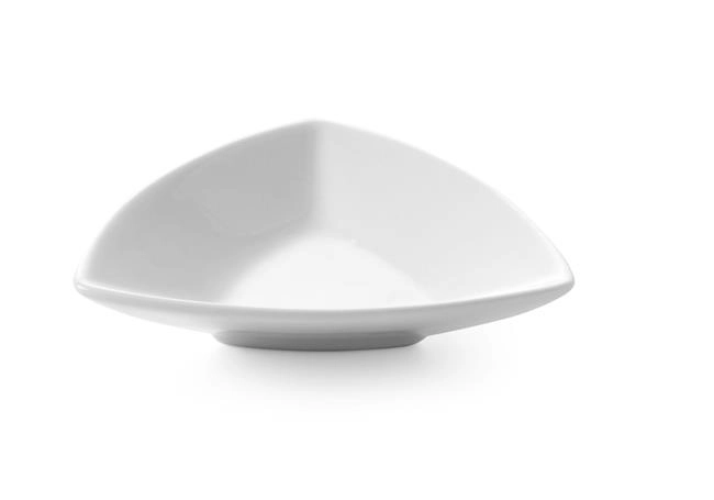 Miseczka z porcelany, 100x100x25 mm, zestaw 6 szt. | HENDI, Triangolo