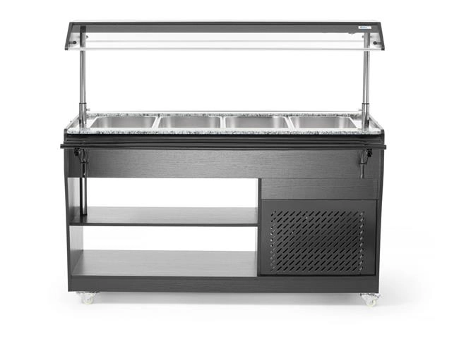 Bufet sałatkowy, GN 1/1, 220-240 V, 0,17 kW, 1490x765x1370 mm | ARKTIC, 274057