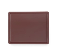 Deska do krojenia HACCP GN 1/2, 325x265x12 mm, brązowa | HENDI, 826140