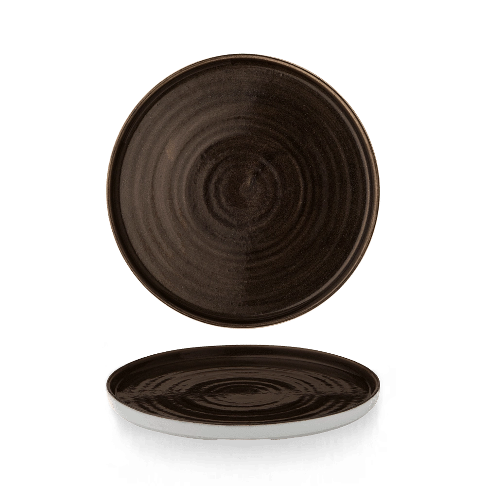 Talerz z wysokim rantem Patina Iron Black, Ø210 mm | CHURCHILL, Stonecast Patina Iron Black