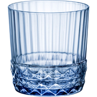 Szklanka niska 370 ml, niebieska | BORMIOLI ROCCO, America '20s