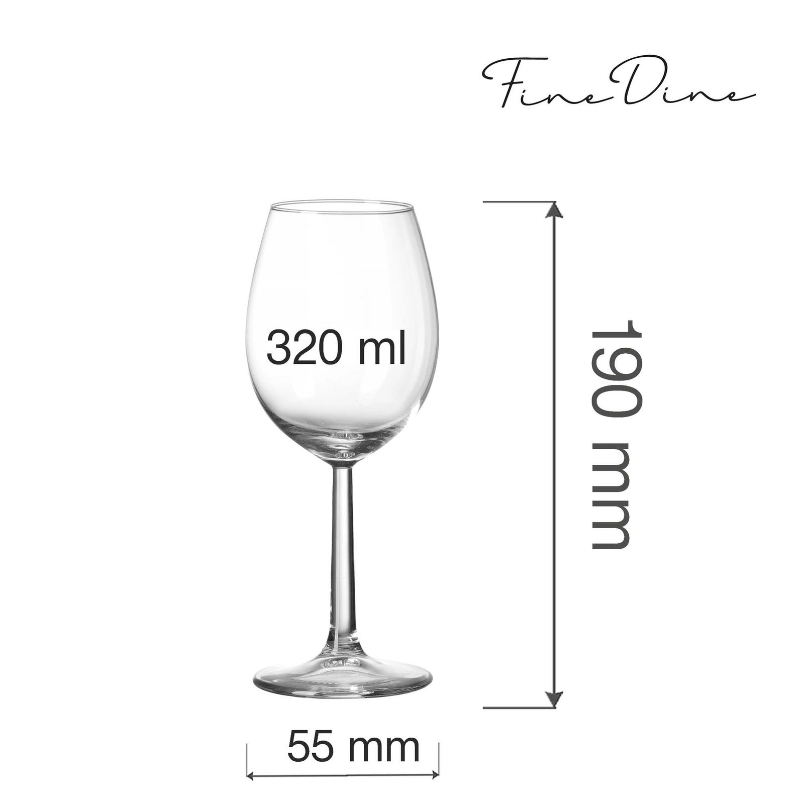 Kieliszek do wina, 320 ml | FINE DINE, Volare Banquet