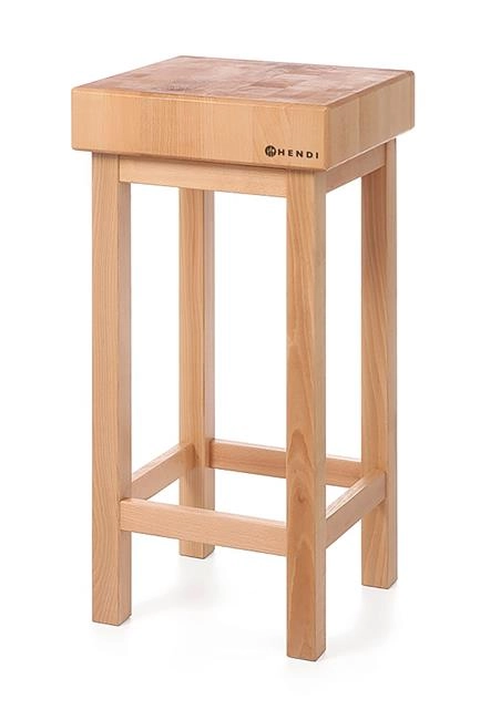 Kloc masarski drewniany z podstawą, 500x400x150 mm | HENDI, 505694