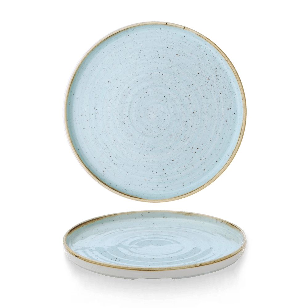 Talerz z wysokim rantem Duck Egg, Ø260 mm | CHURCHILL, Stonecast Duck Egg Blue