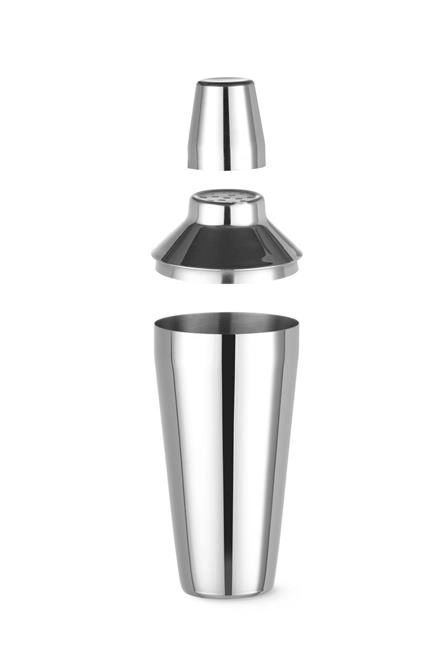 Shaker 3-częściowy Cobbler z stali nierdzewnej, 0,75 l, ⌀90x255 mm | BARUP, 593035