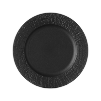 Talerz płytki z rantem, Ø270 mm, czarny | FINE DINE, Crust