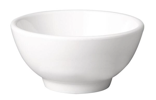 Salaterka okrągła z melaminy 1,25 l, biała, Ø200×105 mm | APS, Pure