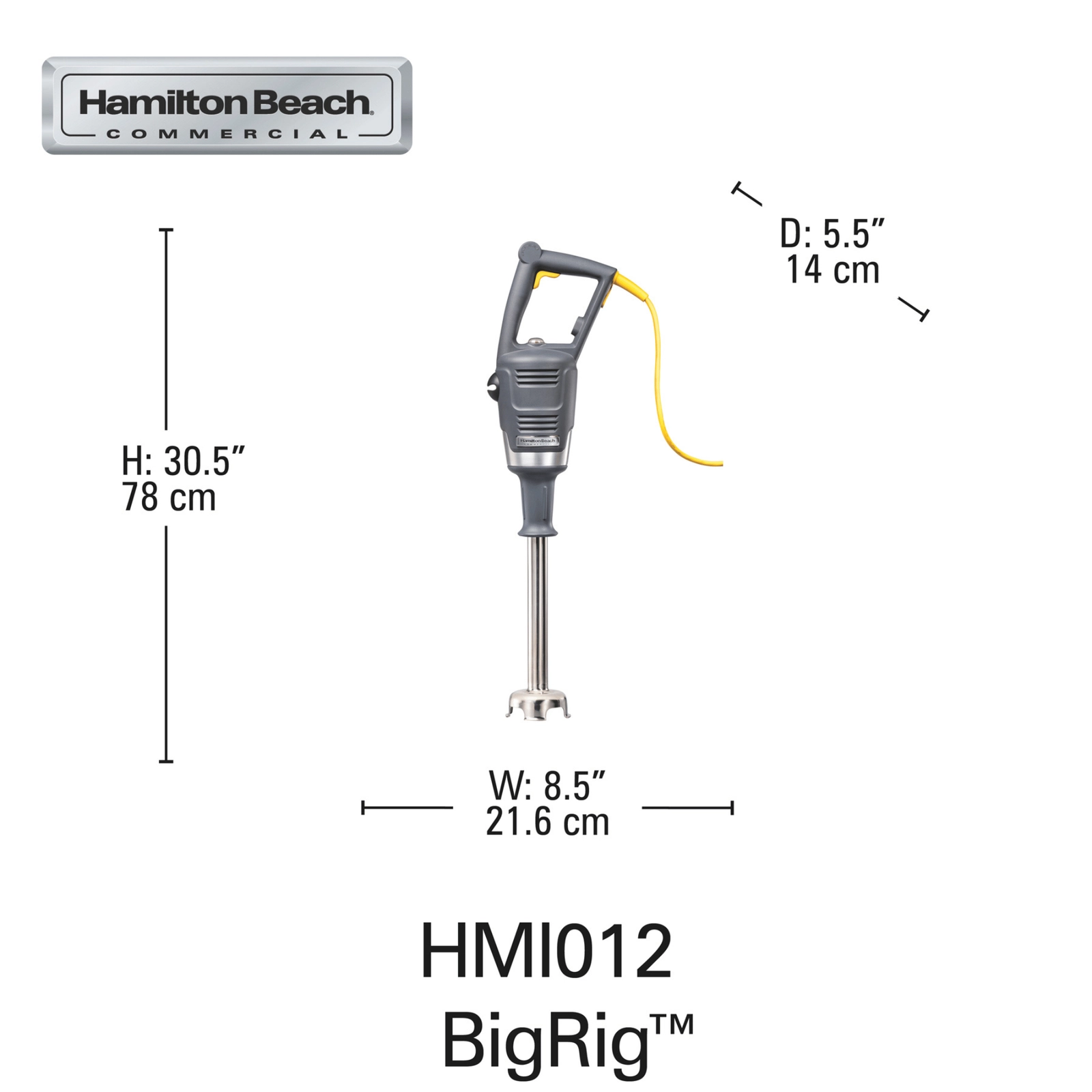 Mikser zanurzeniowy, 780×216 mm, 1 kW | HAMILTON BEACH COMMERCIAL, BigRig™
