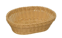 Koszyk owalny z polipropylenu 250x190x65 mm, jasnobeżowy | APS, Profi Line