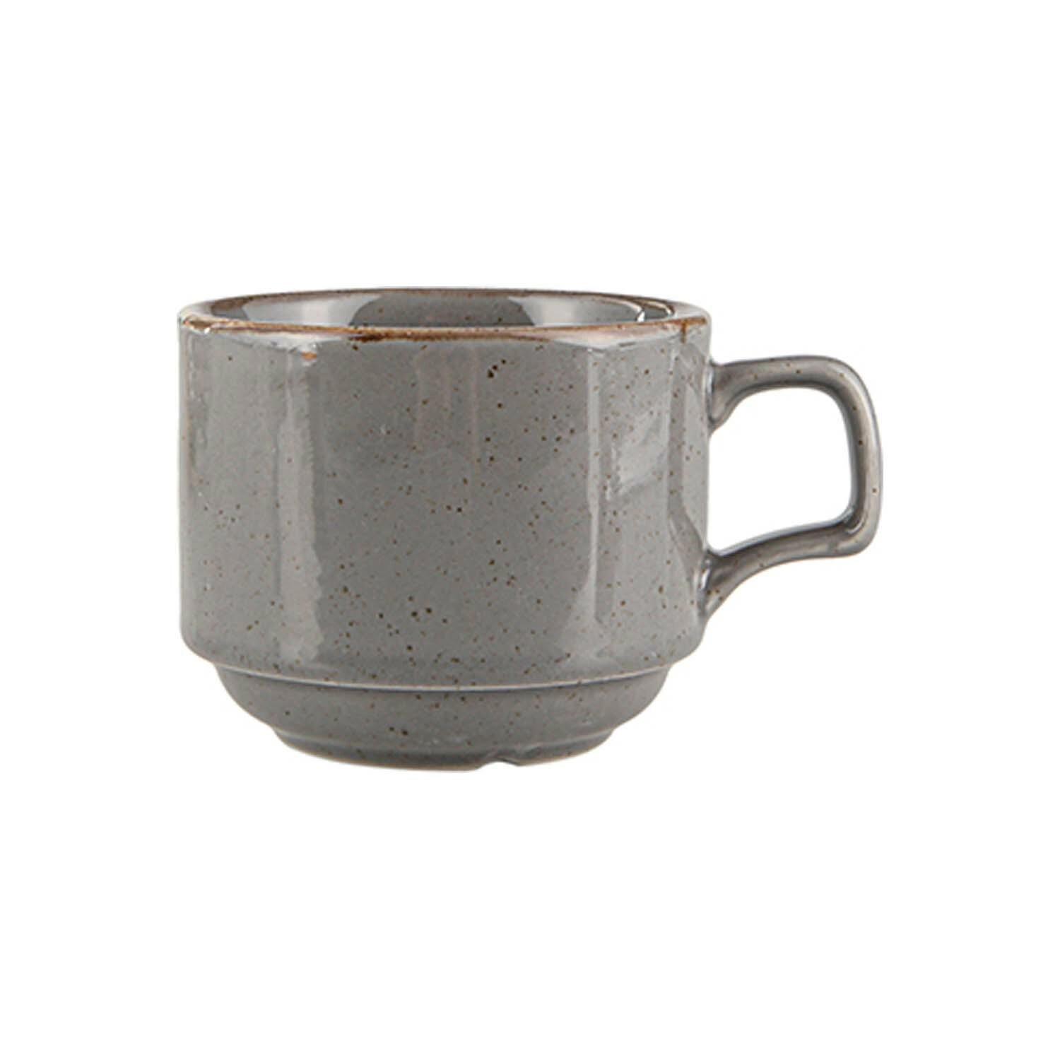 Filiżanka sztaplowana, 200 ml, ciemnoszara | PORLAND, Seasons Stone