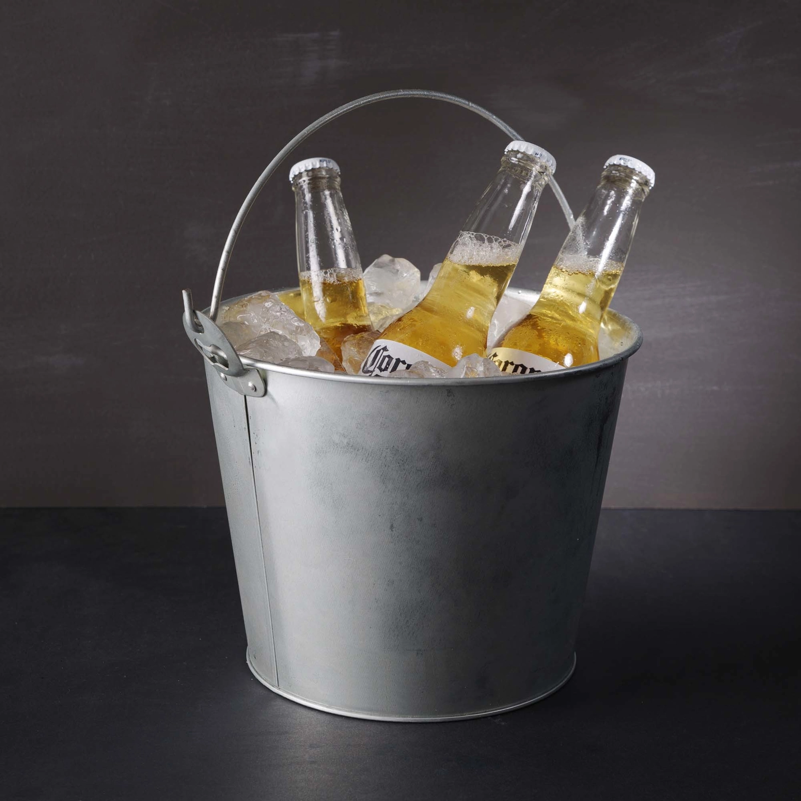 Wiaderko do chłodzenia napojów z otwieraczem do butelek, 230×180 mm | BAR UP, 516751