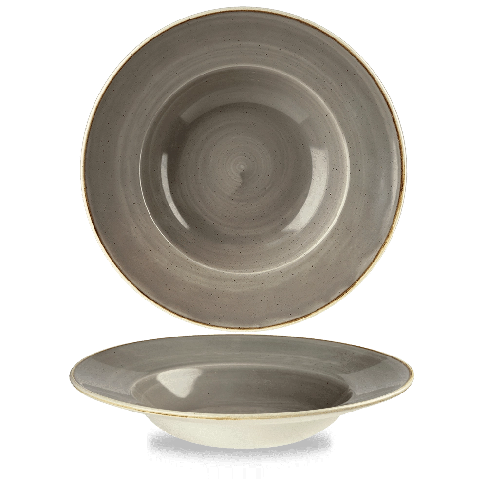 Talerz do pasty, Ø280 mm | CHURCHILL, Stonecast Peppercorn Grey