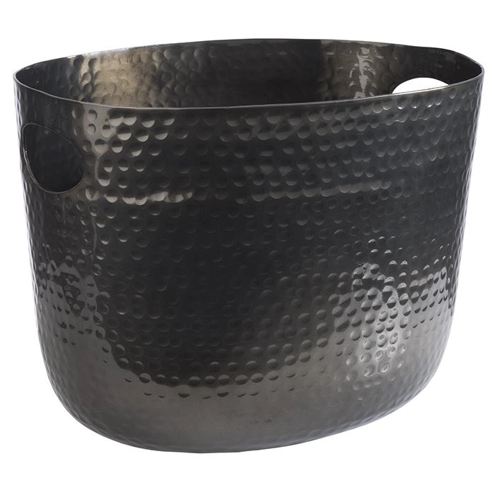 Schładzacz do wina/szampana 7 l, 300x235x230 mm, z aluminium młotkowanego, szary | APS, 36112