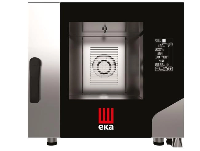 Piec konwekcyjno-parowy 5×GN 1/1, elektryczny 400V/7,8 kW, 730×849×700 mm | TECNOEKA, Millennial Black Mask